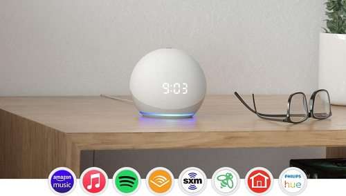 Echo Dot 4th Gen | Smart speaker with clock and Alexa