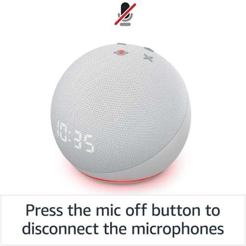 Echo Dot 4th Gen | Smart speaker with clock and Alexa