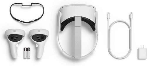 Oculus Quest 2 All-In-One Virtual Reality Headset - 128 GB + Oculus Link Headset Cable