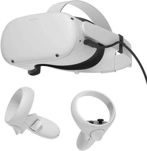 Oculus Quest 2 All-In-One Virtual Reality Headset - 128 GB + Oculus Link Headset Cable