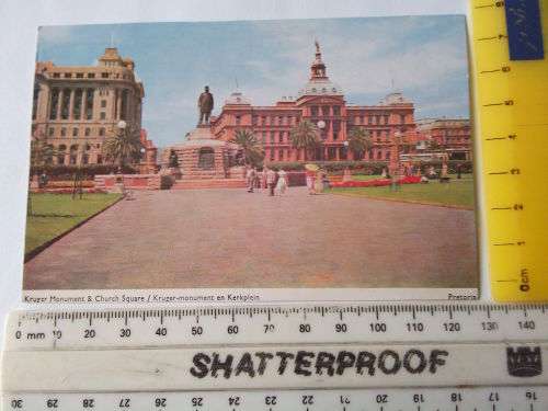 Caltex Postcard 2d Airmail Surface in the Union and Rhodesia - Kruger Monument