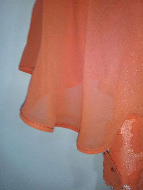Spring Orange Formal/Evening Dress (Size: Small/ 32)