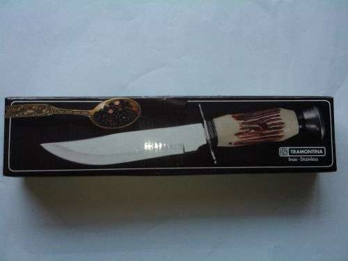 Hunting Knife Tramontina Inox-Stainless Steel Knife Brasil (New & Unused)
