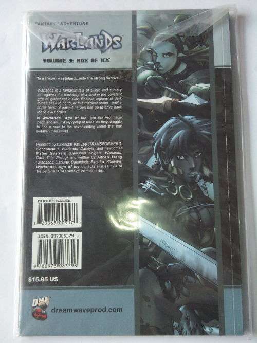 Warlands: vol 3: Age of Ice by Adrian Tsang (Paperback Manga, 2003)