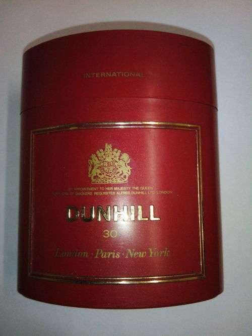Vintage Red Dunhill Cigarette Holder (Includes Mills Cigarette Peter stuyvesant tins)