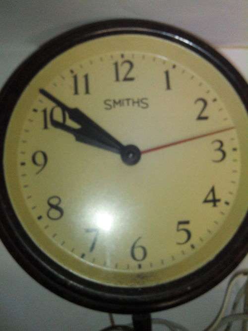 Vintage Electric Smiths Wall Mounted Clock (Rare, Tested & Working)