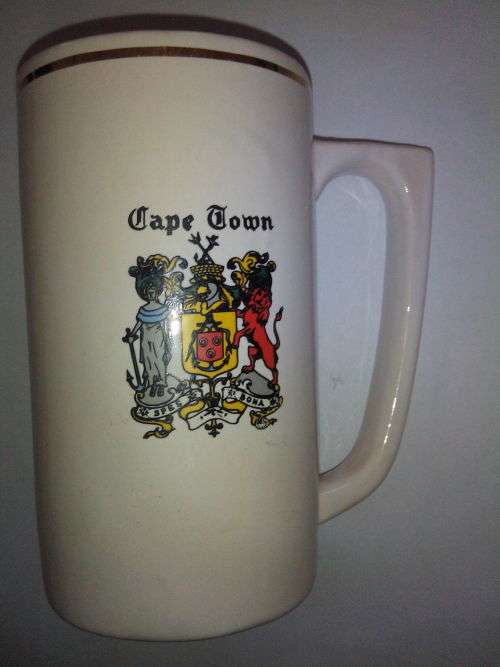 Zaalberg Potterij Parrow Mug with Spes Bona Cape Town Coat of Arms