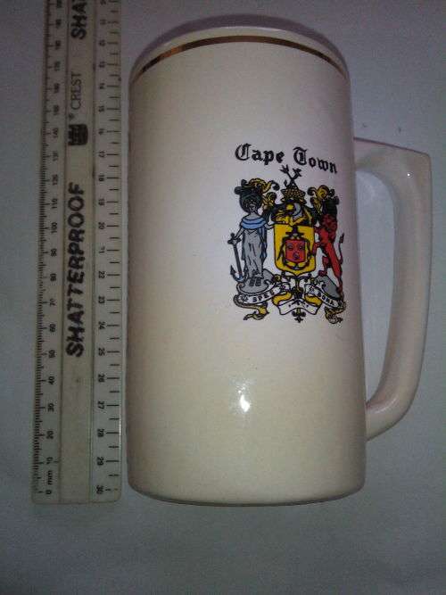Zaalberg Potterij Parrow Mug with Spes Bona Cape Town Coat of Arms