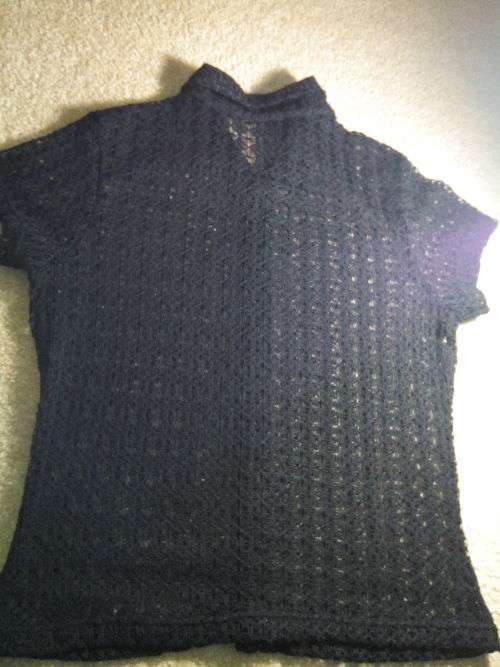 Woman`s Lace Shirt (Small, Black)