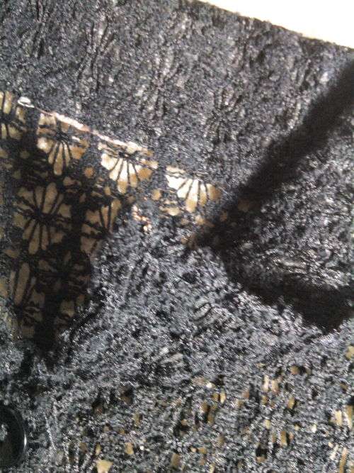 Woman`s Lace Shirt (Small, Black)