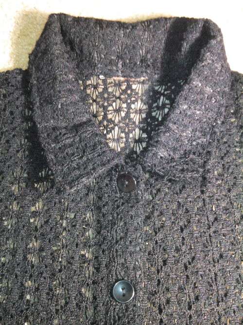 Woman`s Lace Shirt (Small, Black)
