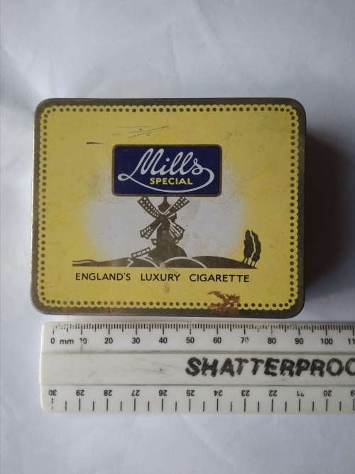 Vintage Red Dunhill Cigarette Holder (Includes Mills Cigarette Peter stuyvesant tins)