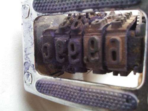 Vintage Metal Ink Price Stamp (Made in Austria)