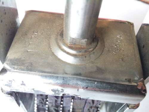 Vintage Metal Ink Price Stamp (Made in Austria)