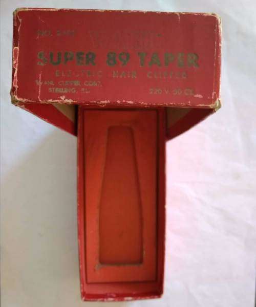Vintage Wahl Super 89 Taper Hair Clippers Trimmer in orig. box (Tested and working)