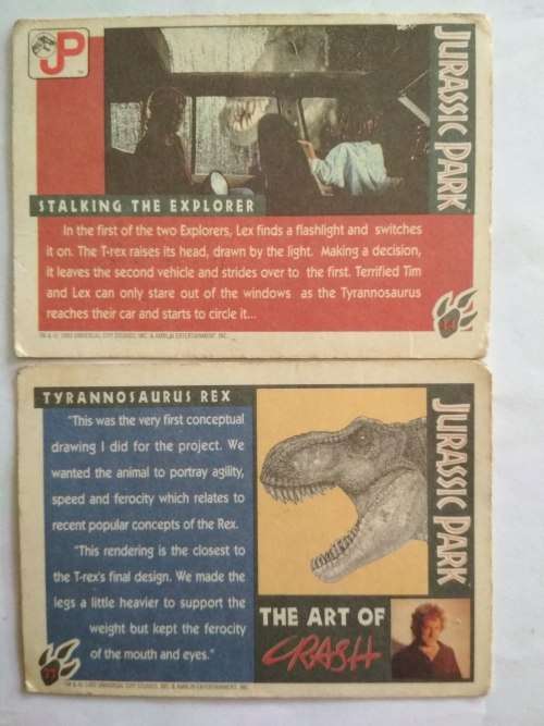 Jurassic Park Ellie Sattler`s Baby Dinosaur + Free Jurassic Park Cards