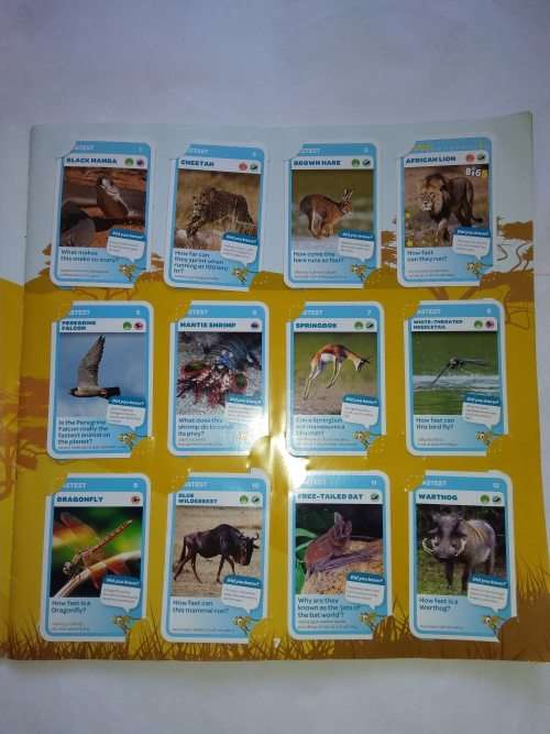 Pick n Pay Super Animals Series 1 Complete Set of 108 Cards + Album