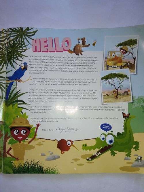 Pick n Pay Super Animals Series 1 Complete Set of 108 Cards + Album
