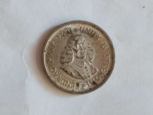 VINTAGE SA Coin bundle (Two 1 Rand/ Tickey/ 10c 1964)