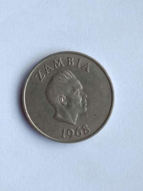 Zambia 20 Ngwee, 1968 coin