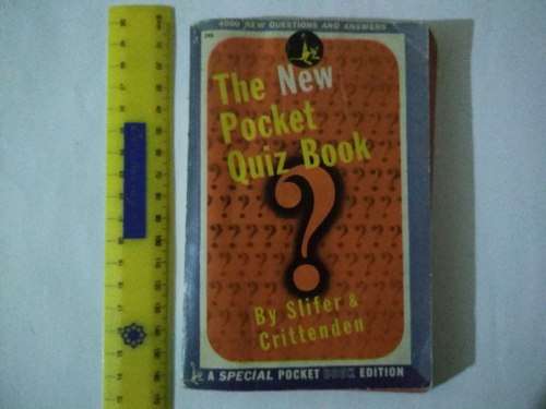 1943 The New Pocket Quiz Book By Slifer and Crittenden (Special Pocket Book Edition)