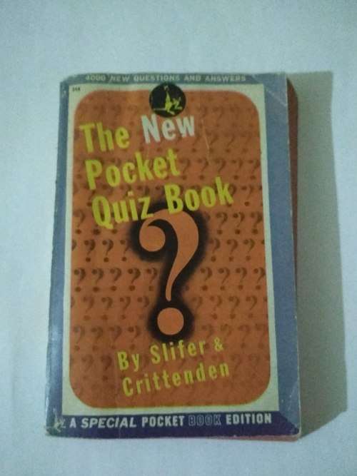 1943 The New Pocket Quiz Book By Slifer and Crittenden (Special Pocket Book Edition)