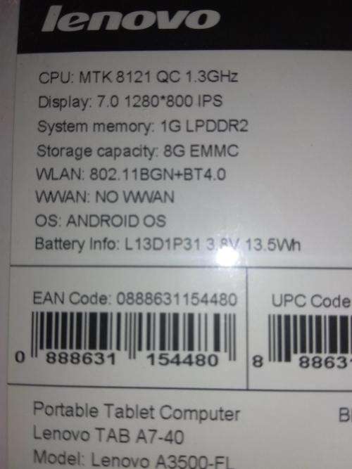 Lenovo A7-40 - tablet - Android Wi-Fi only (brand new and sealed)