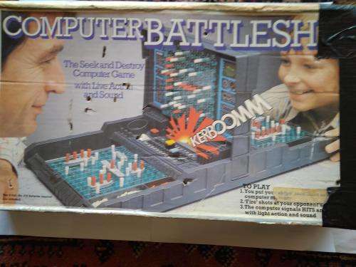 Vintage 1977 MB Computer Battleship
