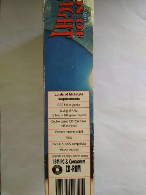Big Box Vintage Mike Singletons Lords of Midnight (CD-ROM, 1995)