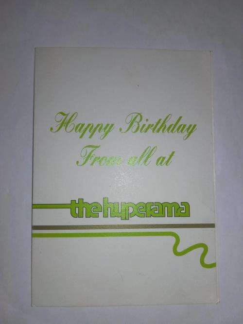 Vintage Happy Birthday Hyperama Card