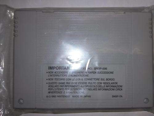 VINTAGE SUPER NINTENDO - SNES F-ZERO (Italian PAL Version) WITH BOX