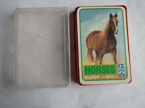 QUARTET CARDS - Horses No. 50252.5 FX SCHMID (Card Game)