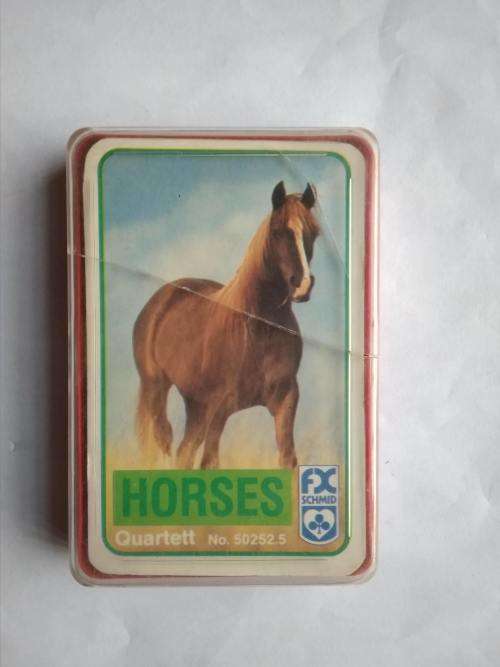 QUARTET CARDS - Horses No. 50252.5 FX SCHMID (Card Game)