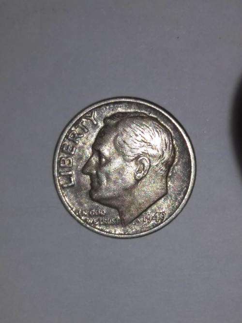 1949 Roosevelt One Dime USA coin