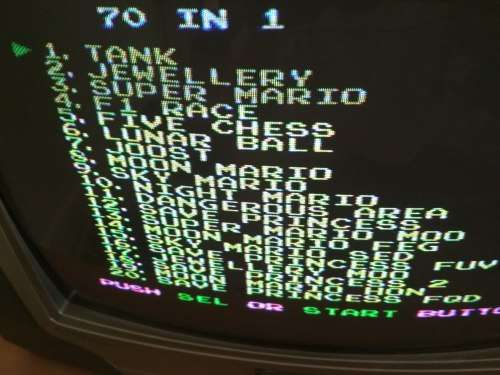 8-Bit/8 Bit TV Game Cartridge (2) - 6 Games in 1