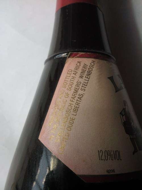 VINTAGE 1990 Lanzerac Pinotage FOR Collectors