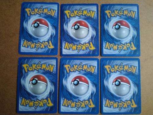 Pokemon cards - pikachu, grimer, ponyta, vulpix, bulbasaur, charmander