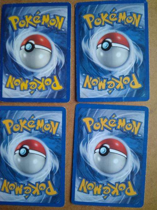 Pokemon cards - pikachu, grimer, ponyta, vulpix, bulbasaur, charmander