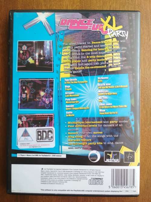 PS2 Game - Dance UK XL Party