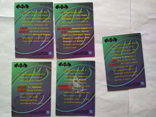 1995 Fleer Ultra Batman Forever Chase Cards - Lot