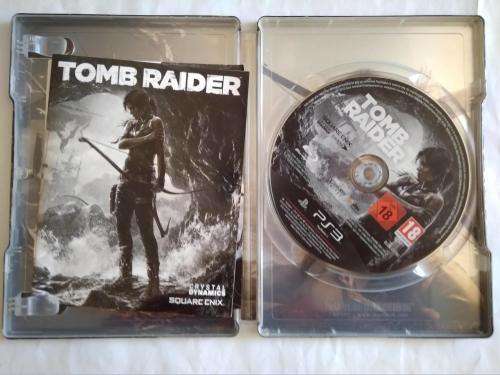 PS3 Limited Ediition Tomb Raider Steel Case with Game Disc - Tested and working