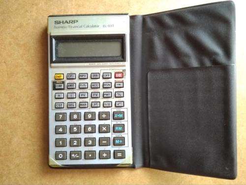 VINTAGE Sharp EL-533 Business Financial Calculator With Case
