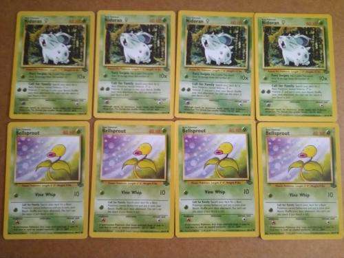 POKEMON CARD LOT - common cards (Jungle/ base set/ Neo genesis)