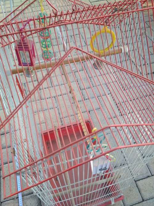 Large Bird Cage With Metal Stand (for small birds)