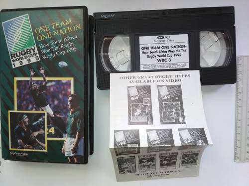 Rugby World Cup 1995 - One Team One Nation VHS and Postcards