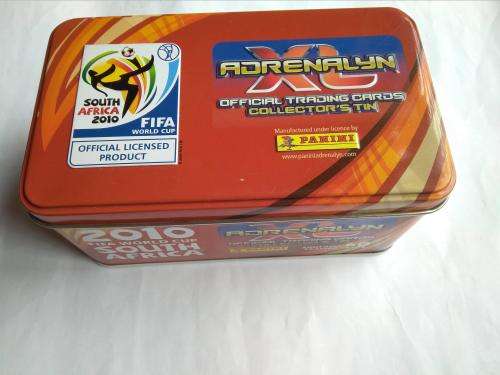 Lot of 2010 World cup Andrenalyn Soccer Trading Cards (with tin)