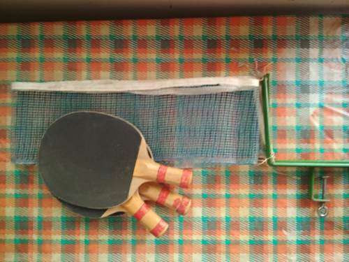 Table Tennis Net and Paddles