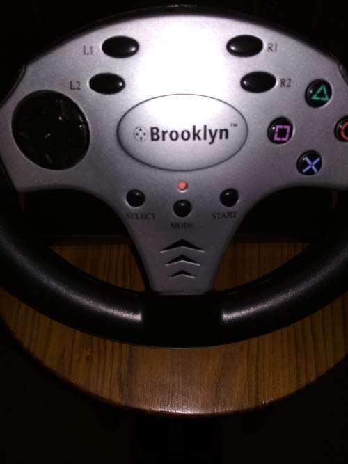 PS2 Steering Wheel Racing Wheel with Peals (Brooklyn Booster 2800)