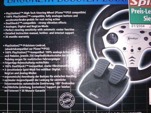 PS2 Steering Wheel Racing Wheel with Peals (Brooklyn Booster 2800)
