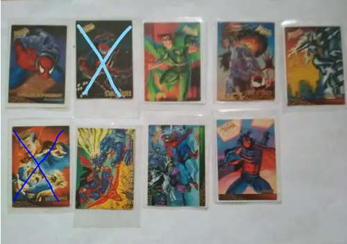 1995 Fleer Ultra Spider-man Trading Cards Lot